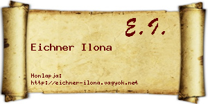 Eichner Ilona névjegykártya